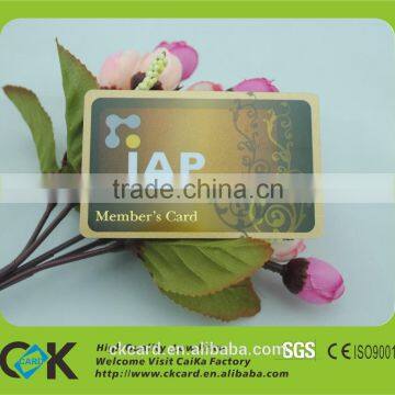 Custom overlay hologram plastic card from golden supplier
