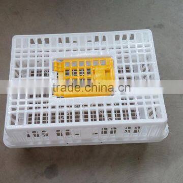 Plastic poultry transport crate for chicken and duck