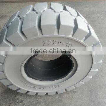 Hot Sale Solid Rubber Tyres 23x9-10 Non Marking Tyres for Industrial Vehicles From China Supplier photo-3