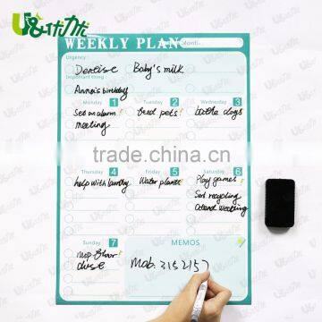 Dry Erase Calendar Flexible Magnet Board for Refrigerator 12 X 16.5 Inches Magnetic Organizer