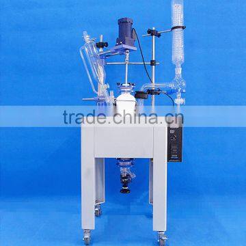 20L Single-layer Stirred Design Glass Reactor Laboratory Equipment photo-2