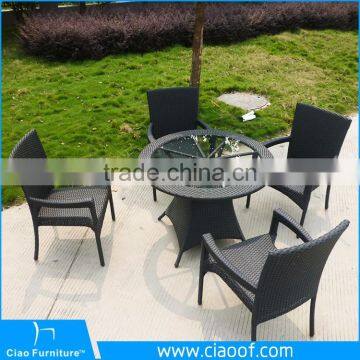 Classical Small Size Round Glass Top Dining Table photo-3