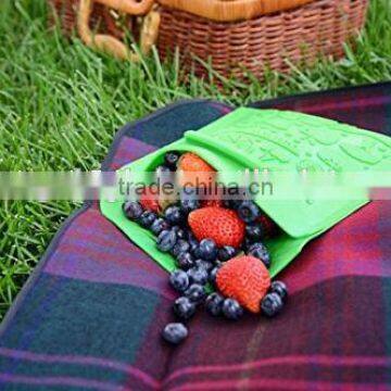 2016 New Design Silicone Reusable Lunch Bag for Sandwiches or Snacks For Summer Camp photo-6