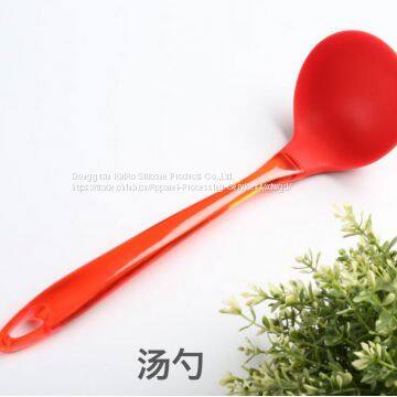 Cooking Baking Tool Flat Turner Silicone Soup Ladle photo-3