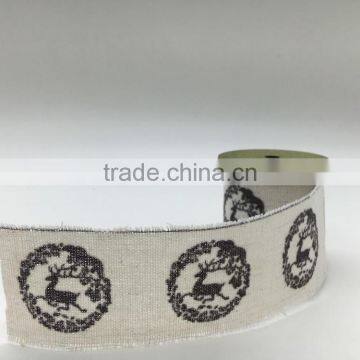Hot Sale Organic Linen Fabric for Ribbon photo-2