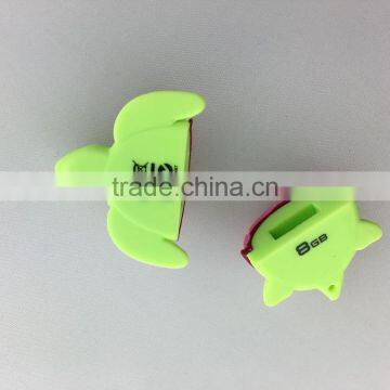 Exquisite Turtle Shaped Custom 8GB 3d Silicone USB Flash Drives