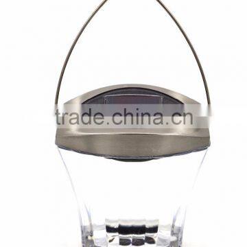 12pk 3-in-1 Stainless Steel Glass Lens Solar Garden Lawn LED Path Light photo-3