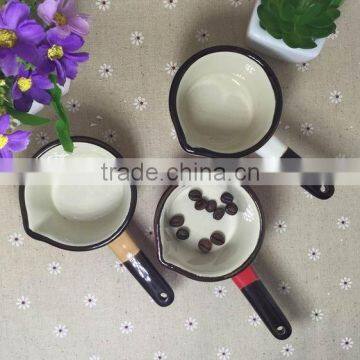 Stocked Korean Style Colorful Single Handle Cheap Ceramic Pots photo-5