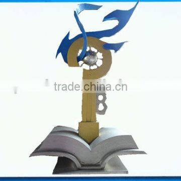 Abstract Theme Stainless Steel Garden Statue Sculpture for Plaza Use photo-3