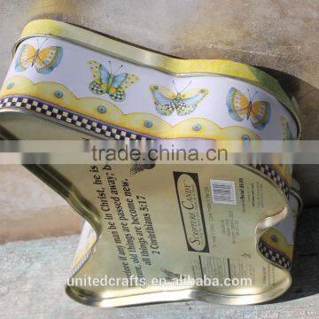 Butterfly Shape Tin Box - Storage Container photo-2