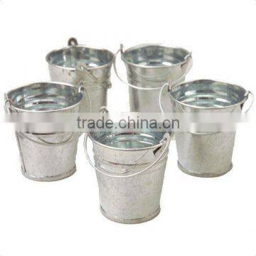 Galvanized Metal Bucket with Handle