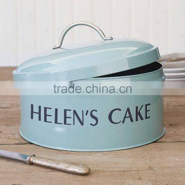 New Kitchen Attractive Printing Airtight Metal Cake Tin Jar Storage Bin photo-4