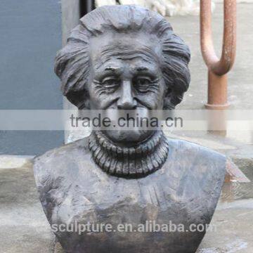 Best quality bronze Albert Einstein bust sculpture