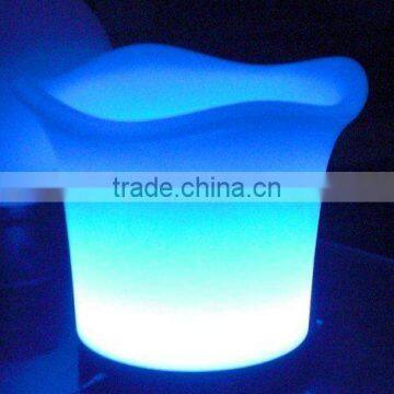 4 leaf led ice bucket/plastic led ice bucket(KDP-EW003)