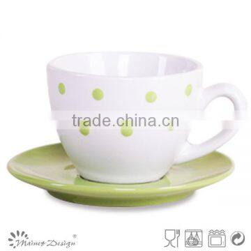 Color Glaze Stoneware Ceramic Cheap Cup and Saucers photo-5