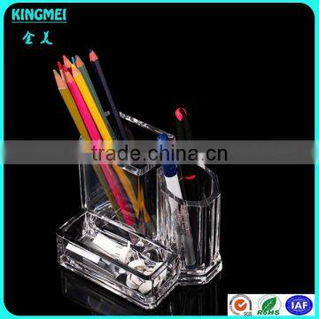 Crystal Clear Acrylic Desktop Pen Pot & Pen Holders & Storage Box photo-3