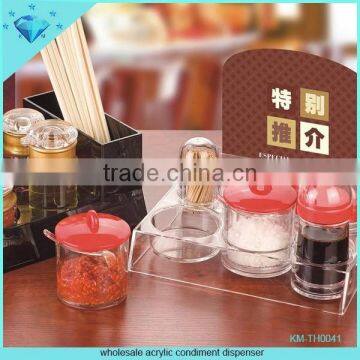 Wholesale acrylic condiment dispenser