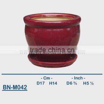 Vietnamese Ceramic Glazed Mini Flower Pot BN-M038 photo-4