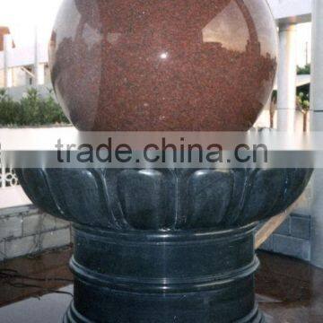 Outdoor Stone Ball Water Fountain photo-3