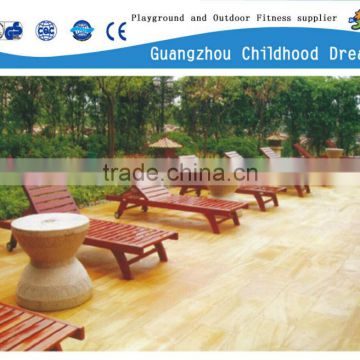 (HD-19709)Outdoor wooden beach bench Low sand beach chair