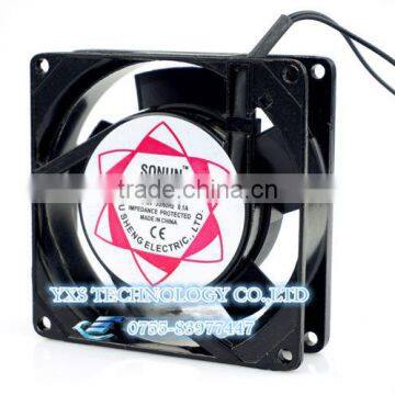 90x90x25mm 220V AC 0.1A 15 / 17W SF9225AT 2092HBL Axial Cooling Fan With Grill Free!! photo-2