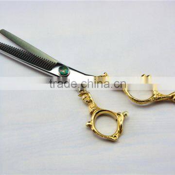 2015 New YF0438Japanese steel zodiac Monkey hair scissor