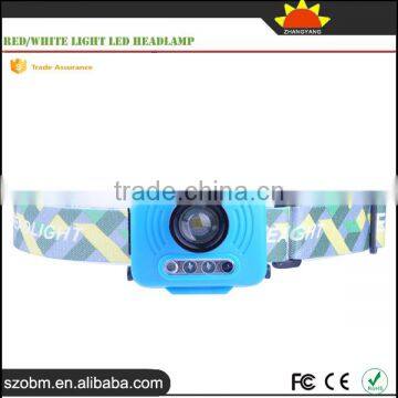Multi Function Camping Headlamp 500Lm 3 Mode Red/White Light Led Headlamp photo-2