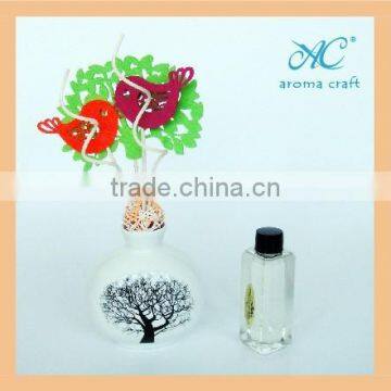 EA3-0862 Fragrance Diffuser With Ceramic Bottle Curled Rattan Sticks Green Tea Scent photo-5