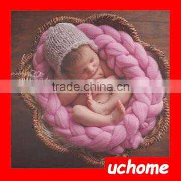 UCHOME Baby Newborn Blanket Photo Prop Newborn Photography Props Accessories Handmade Crochet Baby Blanket photo-5