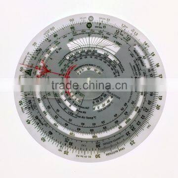 CYA Brand Plastic Round Flight Calculation Wheel Aviation Plotter for Pilot Training One Pcs per Leather Bag Packing #E6B-Circ photo-3