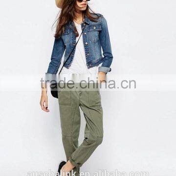 2016 Autumn high quality ladies khaki casual trousers