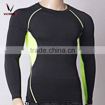 Long Sleeve Breathable Anti-bacterial Reflective Sexy Fitness Gym Apparel for Men photo-3