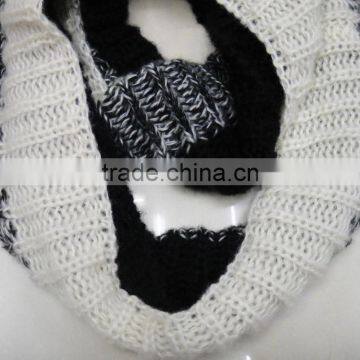 Fashion High Quality Winter China Yiwu Wholesale Women Wrap Neck Mohair Acrylic Loop Noodle Scarf photo-6