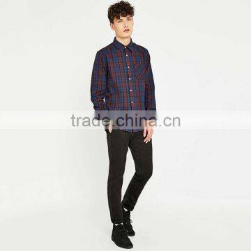 100% Polyester Dry Fit Custom Design Pattern Men Shirt Checked Mens Linen Shirts photo-2