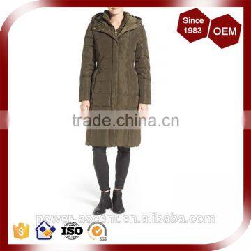 Hidden Front Zip Faux-fur Trim Padding Quilting Women's Coat photo-6