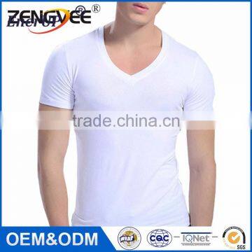 Mens Gym Sweat Proof Crew Neck Undershirts photo-2