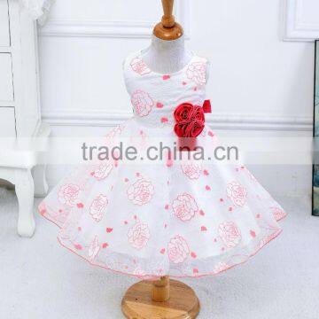 Kids Fancy Floral Dress Girls Party Dresses#S001 photo-3