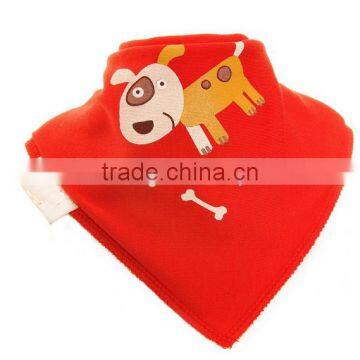China Printing Cotton Custom Absorbent Dribbler Bandana Baby Bibs Wholesale photo-3