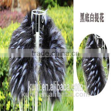 2015 winter warm women's rabbit fur fox fur collar hooded natural scarfs faux fur collar