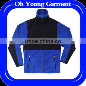 Zipper up plain tracksuit,CVC or TC fleece tracksuit for men custom hoodies