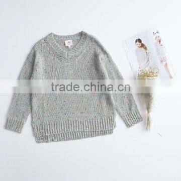 S32447W Big Girls Knit Sweaters Teenager Fashion Wool Blends Jumper Pullover 2017 Junior Autumn Sweater photo-4