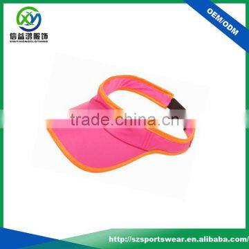 New Design Contrast Color Polyester Golf Visor For lady