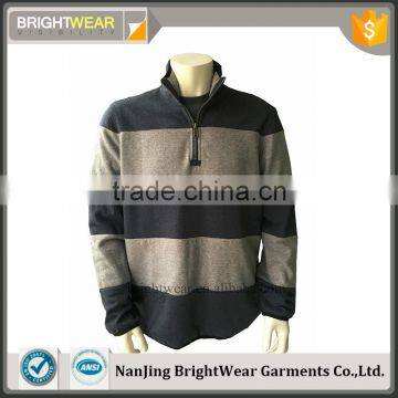 60% cotton 40%polyester long sleeve pullover sweatshirt with standing collar