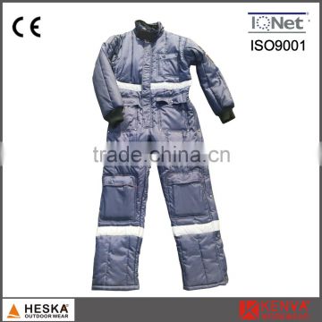 Winter warm cold frozen coverall garment mens safety freezer suit