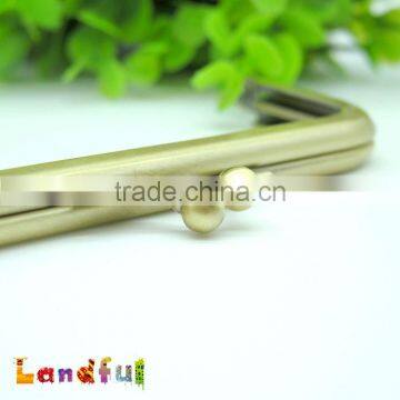 8.5cm Antique Bronze Clutch Sewing Metal Coin Lock Purse Frame photo-3