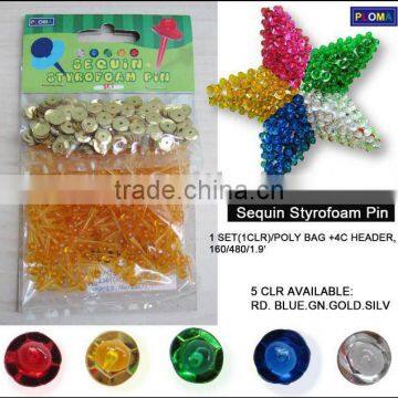 PC7sequin styrofoam pin