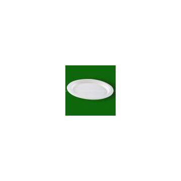 Ellipse paper plate,Oval paper plate,biodegradable