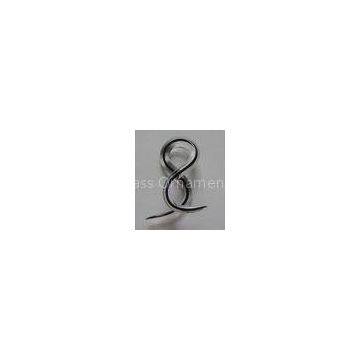 Customized labret body Glass Piercing Jewelry spiral , 14 Gauge