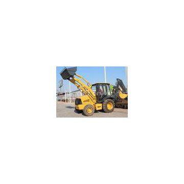 Low Emission 4WD Tractor With Backhoe And Loader Loading Bucket 1.0 CBM