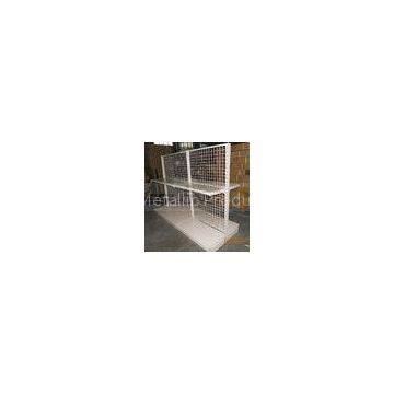 Light Duty Convenience Store Wire Mesh Shelves Tegometal Gondola Double Sided
